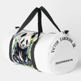 Mooie Waterverf Panda Beer Persoonlijk Plunjezak