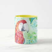 Mooie Waterverf Parrot Tropisch Mok (Midden)