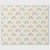 Mooie waterverf pastel regenbogen cadeaupapier (Vlak)