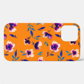 Mooie waterverf pioenroos papaver violette bloemen Case-Mate iPhone case (Achterkant (horizontaal))