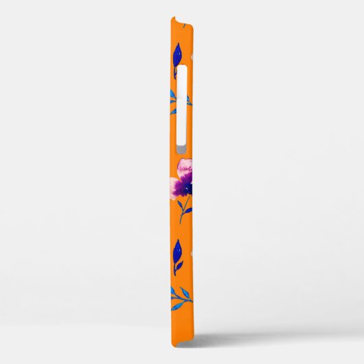 Mooie waterverf pioenroos papaver violette bloemen Case-Mate iPhone case (Achterkant / Links)