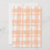 Mooie Waterverf Pompoen Meisjes Baby Shower Bedankkaart (Achterkant)