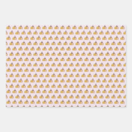 Mooie Waterverf Pompoenen Inpakpapier Vel