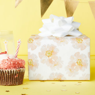 Mooie waterverf pony-bloemen cadeaupapier