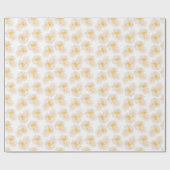 Mooie waterverf pony-bloemen cadeaupapier (Vlak)