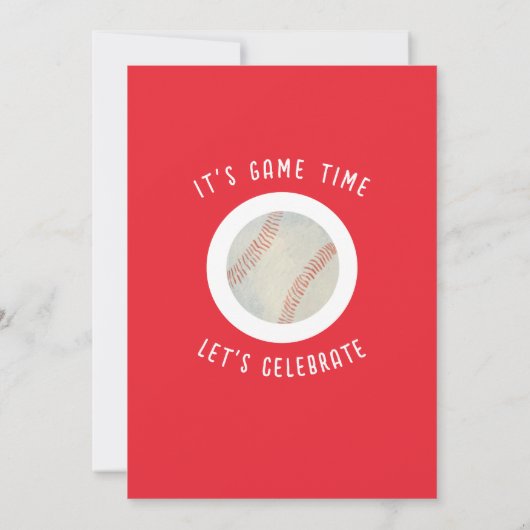 Mooie Waterverf Rookie-honkbal 1e verjaardag Kaart (Achterkant)