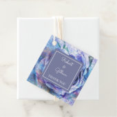 Mooie Waterverf Roos Bedankjes Labels (In situ)