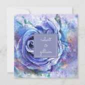 Mooie Waterverf Roos Kaart (Voorkant)