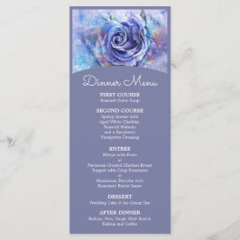 Mooie Waterverf Roos Menu