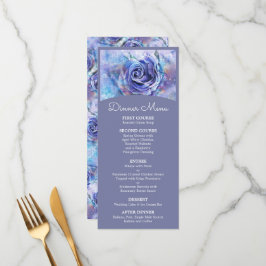 Mooie Waterverf Roos Menu