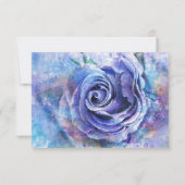 Mooie Waterverf Roos RSVP Kaartje (Achterkant)