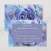 Mooie Waterverf Roos RSVP Kaartje (Voorkant / Achterkant)