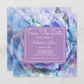 Mooie Waterverf Roos Save The Date (Voorkant / Achterkant)