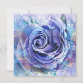 Mooie Waterverf Roos Save The Date (Achterkant)