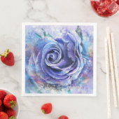 Mooie Waterverf Roos Servet (Insitu)