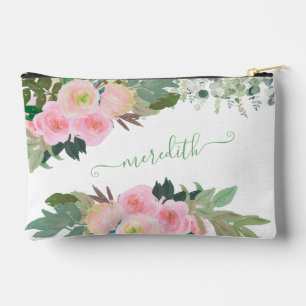 Mooie Waterverf roze bloemen gepersonaliseerde naa Etui