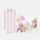 Mooie Waterverf roze bloemen handbeschilderd Bedankdoosjes (Uitgevouwen)