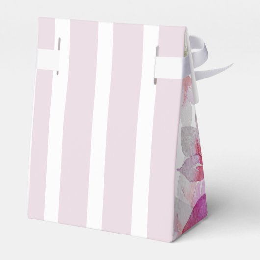 Mooie Waterverf roze bloemen handbeschilderd Bedankdoosjes (Achterkant)