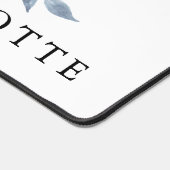 Mooie Waterverf roze Floral met naam Bureaumat (Hoek)