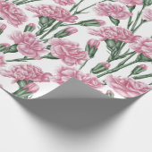 Mooie Waterverf roze landbloemen Cadeaupapier (Hoek)