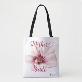 Mooie Waterverf Roze moeder van de bruid Tote Bag