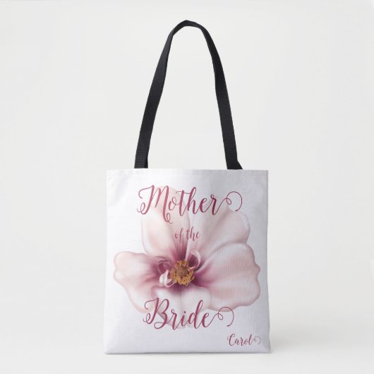 Mooie Waterverf Roze moeder van de bruid Tote Bag (Voorkant)