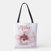 Mooie Waterverf Roze moeder van de bruid Tote Bag (Achterkant)