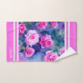 Mooie Waterverf Roze Roze Rijk Collectie Bad Handdoek (Handdoek)