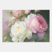 Mooie Waterverf Rozen Inpakpapier Vel (Voorkant 3)