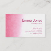 Mooie Waterverf Rozen Visitekaartjes (Achterkant)