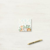 Mooie Waterverf Safari Dieren Persoonlijke Plaknot Post-it® Notes (Op bureau)