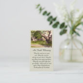 Mooie Waterverf schilderij sympathie kaart Visitekaartje (Staand voorkant)
