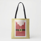 Mooie waterverf Sinterklaas Xmas Red Retro Tote Bag (Voorkant)