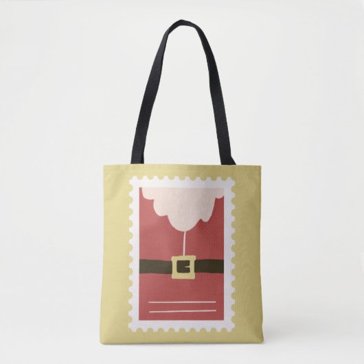 Mooie waterverf Sinterklaas Xmas Red Retro Tote Bag (Voorkant)