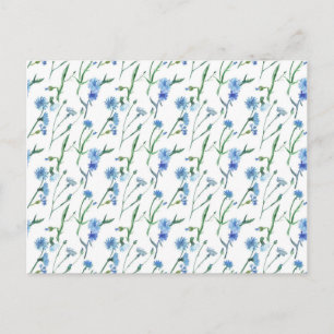 Mooie waterverf snijbloemen briefkaart
