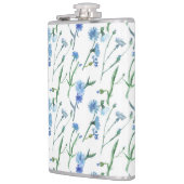 Mooie waterverf snijbloemen heupfles (Links)