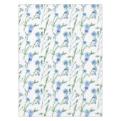 Mooie waterverf snijbloemen tafelkleed (Voorkant)
