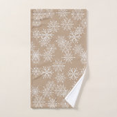 Mooie Waterverf Snowflake Holiday Bad Handdoek (Handdoek)