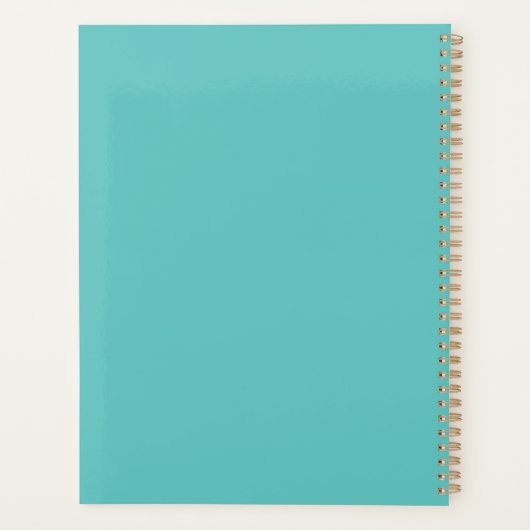 Mooie Waterverf Splash Style Uil Planner (Achterkant)