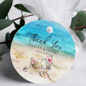 Mooie Waterverf Starfish Beach bruiloft Bedankjes Labels