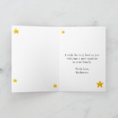 Mooie Waterverf Sterren Gefeliciteerd met de Nieuw Kaart (Binnen)