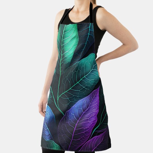 Mooie Waterverf tropisch gebladerte Schort (Insitu)