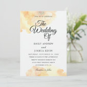 mooie waterverf trouwuitnodigingen kaart (Staand voorkant)