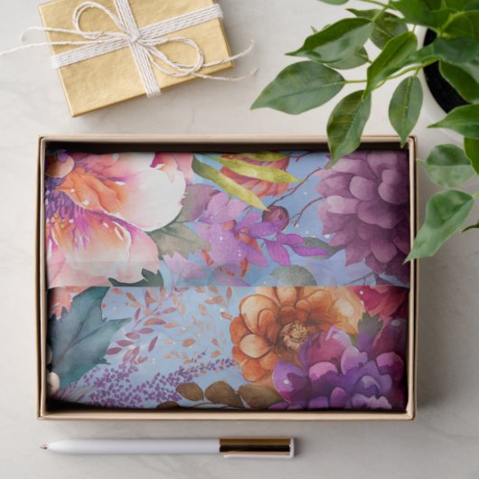 Mooie Waterverf Tuin Bloemen Decoupage Tissuepapier (Geschenk)