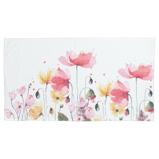 Mooie waterverf tuingroene natuur kussensloop (Voorkant)