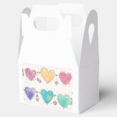 Mooie Waterverf Valentijnshart Favoriet Doosjes (Geopend)