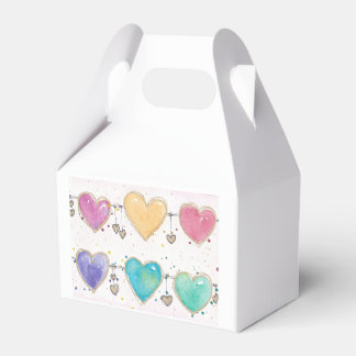 Mooie Waterverf Valentijnshart Favorietjes Doosjes