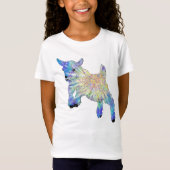 Mooie waterverf van geit t-shirt (Voorkant)