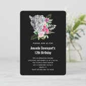 Mooie Waterverf van het portret van Leopard Kaart (Staand voorkant)