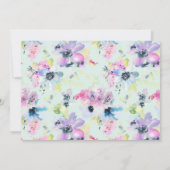 Mooie Waterverf van pasta's - bespaar de datum Save The Date (Achterkant)